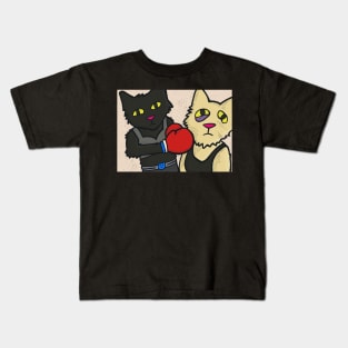 Cat Fight Kids T-Shirt